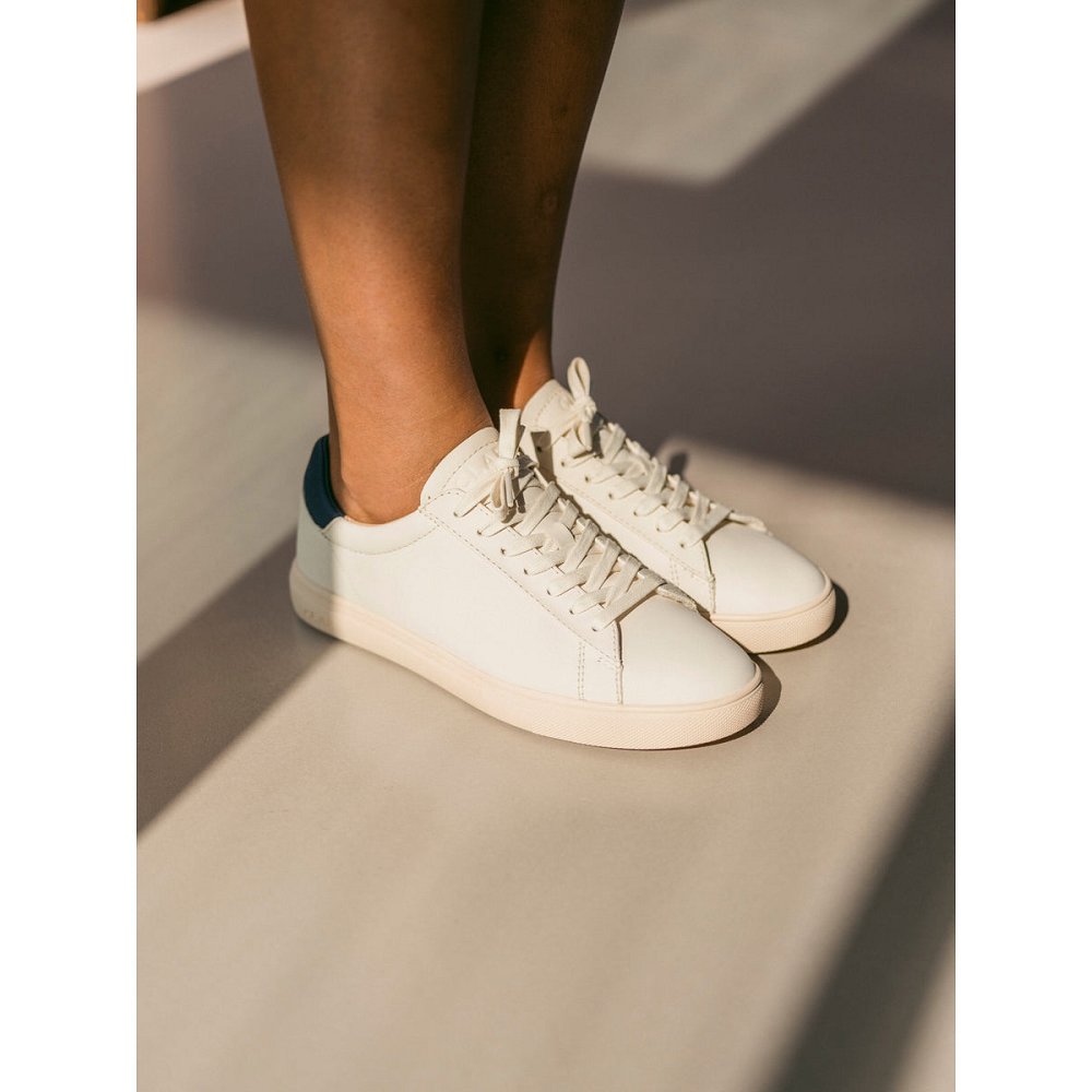 CLAE BRADLEY Shoes Womens USA890-V35 In Off White Leather Ocean